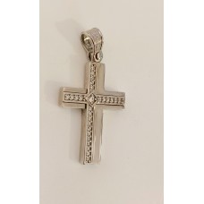 ΓΥΝΑΙΚΕΙΟΣ ΣΤΑΥΡΟΣ ΛΕΥΚΟ 14K CRW89